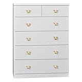 アルファタカバ ディズニー家具シリーズ セレクトミッキー 80cm幅5段ホワイト 取っ手北欧クリーム