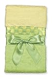 Bearington Baby Collection-Silky Soft Crib Blanket (Lime) by Bearington [並行輸入品]