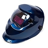 Solar Power Variable Face Shade Auto-Darkening Welding Helmet Blue Arc Tig Mig Mask Welder Shield Vi