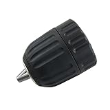 uxcell　キーレスドリルチャック　テーパー　調節可能　ブラック　3/8-24UNF