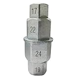 Lovoski オートバイ用　スピンドルソケット　17 19 22 24mm　ドライバ　スピンドルツール　全２色 - 銀