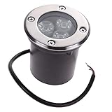 Fenteer LED潜水ライト　3W　水中スポットライト　暖白色　魚タンク　庭園 噴水 プール 池に最適　防水仕様　景観ランプ