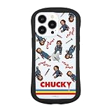 グルマンディーズ CHUCKY iPhone13Pro 対応ハイブリッドクリアケース 総柄 CY-06A