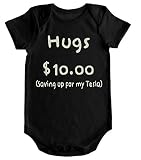 VRW Hugs 10ドルSaving Up For My Tesla – ユニセックスワンジーロンパースボディスーツ カラー: ブラック