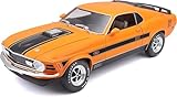 マイスト 1970 マスタング マッハ オレンジ/MAISTO 1/18 ミニカー Ford Mustang Mach１ ダイキャストミニカー ヴィンテージカー