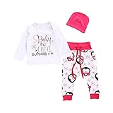 Tovadoo 子供服 ベビー服 新生児 上着+ズボン+ハット 長袖 コットンブレンド クリスマス 雪 ペンギン 可愛い ファッション 部屋着 保育園