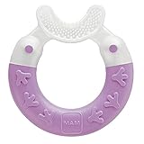 MAM Bite & Brush Teether, Girl, 3+ Months by MAM