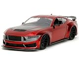 JADA TOYS1:24スケール ビッグタイムマッスル - 2024 フォード・マスタング・ダークホース(レッド)35277 [並行輸入品]