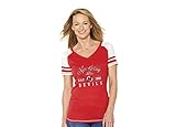NHL New Jersey DevilsレディースクルーネックT、レッド、Large