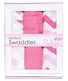 Bamboo Muslin Swaddles - - Softest Muslin Swaddle Blankets - Pink - Swaddle Blanket by Cozy Babe
