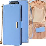Oppo Reno11 A ケース 手帳型 ショルダーケース 通用 Reno11A ストラップケース オッポ Reno 11A SIMフリー A401OP CPH2603 ワイモバイル 楽天モバイル Reno 11 A 手帳ケース おっぽ oppo ネノ11A カバー opporeno11a 適用 Cobeimisr ポシェット ショルダー 肩がけ ストラップ 斜め掛け スマホケース ブルー