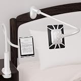 Arctiiro グースネック Kindleホルダー ベッドでの読書用 - [ケースフレンドリー] ベッド用電話ホルダー Kindle Paperwhite スタンドアクセサリー デスク用オーバーヘッド携帯電話クランプマウント タブレット用 4~10インチ