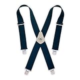 Custom Leathercraft 110BLU Heavy-Duty Work Suspenders, One Size, Blue [並行輸入品]