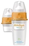 MilkBank BPA Free Insulated Feeding Bottles 2.5 oz -2-Pack by Dexbaby [並行輸入品]