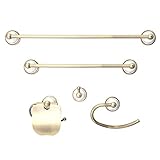 Dyconn蛇口bar5set-ab ArlingtonシリーズVictorian Bathroomセット、アンティーク真鍮、5ピース