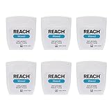 Johnson&Johnson J&J REACH リーチ デンタルフロス 55ヤード 50.2m ×6個入り ワックス ノンフレーバー