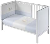 Naf Naf Duvet and Bumper (Teddy, Blue, Set of 2 Pieces) by naf naf