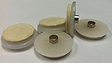 1.5 "ホワイトsafeglides ( 16パック)ネイルで家具床Glidesウールパッド