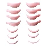 Libeauty まつ毛リフト シリコンパッド 再利用可能な まつ毛パーマ ロッド 4ペア上まつ毛、3ペア下まつげパッド まつげカール用パッド ラッシュリフティングシールド まつげの持ち上げに最適
