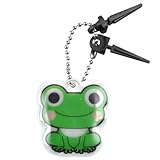 アニマル反射キーホルダー　自転車用フック付　カエル