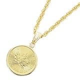 純金 K24 18金枠 メイプルリーフコイン 1/10オンス