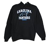 Carolina Panthers Adult Largeフリースフード付きスウェットシャツ – ブラック