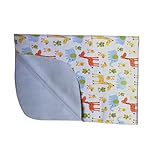 (Rarihima) オムツ替え シート 防水シーツ 携帯 便利 おしめ 防水 おむつ 替え マット 表:100％コットン 裏:竹繊維 (50×70cm)