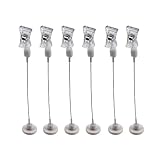 LJY 6ピースクリアプラスチック回転可能Pop Merchandise Sign表示タグホルダー磁気ベースwith