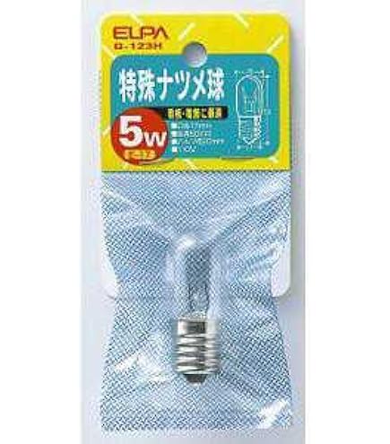 Amazon | アサヒ ナツメ球 E17口金 クリヤー 5W ナツメ T20 E17 110V