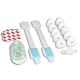StarVast 16Pcs Child Safety Set Include Ajustable Cabinet Locks, Clear Baby Proofing Corner Guards, 