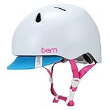 BERN バーン Nina ニノ S/M Satin White サテンホワイト VJGSWTV サイクリング ヘルメット [並行輸入品]