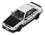 DIECASTTEAM 1/64 トヨタ カローラ レビン ホワイト/ブラックフード 完成品 LL-009-145