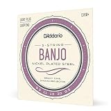 D'Addario ダダリオ バンジョー弦 ニッケル Light Plus 5弦 .0095-.020 EJ60+ 【国内正規品】