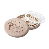 Disney ディズニー [ベルメゾン] 乳歯 ケース （本体）ブラウン×（柄）ベージュ タイプ：ティンカー・ベル