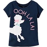 Carter's(カーターズ) プードルグラフィックティ ブルー トップス半袖Tシャツ 9ヶ月【並行輸入】