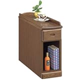 木製 ｽﾘﾑﾅｲﾄﾃｰﾌﾞﾙ幅20cm(OP)引出しﾀｲﾌﾟ/ｵｰｸ