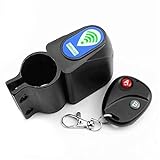 Buwico? Wireless Remote Control Bike Bicycle Alarm Siren Shock Vibration Sensor Cycling Lock Guard B