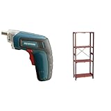 『電動ドライバー 充電式 RD110-G グリーン』と『ラック ウッディラック 幅58.5×奥行35×高さ147cm ブラウン WOR-5315』のセット