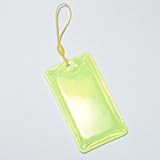 交通安全用リフレクター（反射シートタグ）長方形型45mm×80mm 黄色