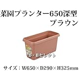 菜園深型プランター#650　ブラウン　深型タイプで楽しみがいっぱい
