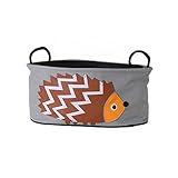 (Newox) ベビーカー用バッグ マザーズバッグ 多機能小物入れ ドリンクホルダー コンパクト 可愛い (ハリネズミ)