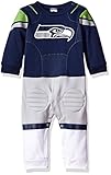 NFLシアトルシーホークスBoys Footysuit、12ヶ月、海軍
