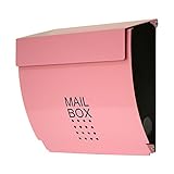 郵便ポスト メールボックス 壁掛け マグネット付き インテリアポスト Europeanシリーズ5003マグネットピンク