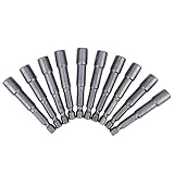 ソケットビット 六角ドライバービット 電源ナットドライバビット 長さ65mm (2-9/16 ") 1/4 '' 10本セット Broadroot