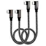 aceyoon USB Type C ケーブル 最大60W L型 オス to オス 2本セット 短い 30センチ USB3.1 10Gbpsデータ転送 L字 30cm 90度 垂直 ナイロン編み タイプC for iPhone15 シリーズ for Galaxy 等USB-Cデバイス対応 90 Degree Right Angle Elbow USB C Cable 60W