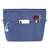 [VANCORE] バッグインバッグ 自立 軽量 Bag in Bag トート用 小さめ バッグの中 整理 整頓 通勤 旅行 ブルー XS