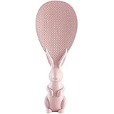 立つしゃもじ ライススプーン 可愛い ウサギの形 安全 健康 使い便利 立つ可能 耐久性 (Pink)