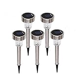 GreeSuit ガーデンライト ソーラー 屋外 防水 led ホワイト 夜間自動点灯 5本セット