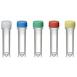 ワトソン(Watson) Oリングレススクリューキャップチューブ 2.0mL 自立型 カラーミックス 滅菌 1394-200-SS-MS 500本(20本×25袋)