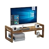 OWUYOKIN コンピュータモニタースタンド モニター台 パソコン 机上台 机上ラック ディスプレイ台 高さ調整可能 pcモニター台 卓上 収納 整理整頓 キーボード収納